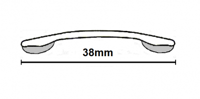Zenith 291.9MGA Stick Down Cover Strip Matt Gold (2.7m x 10 lengths)