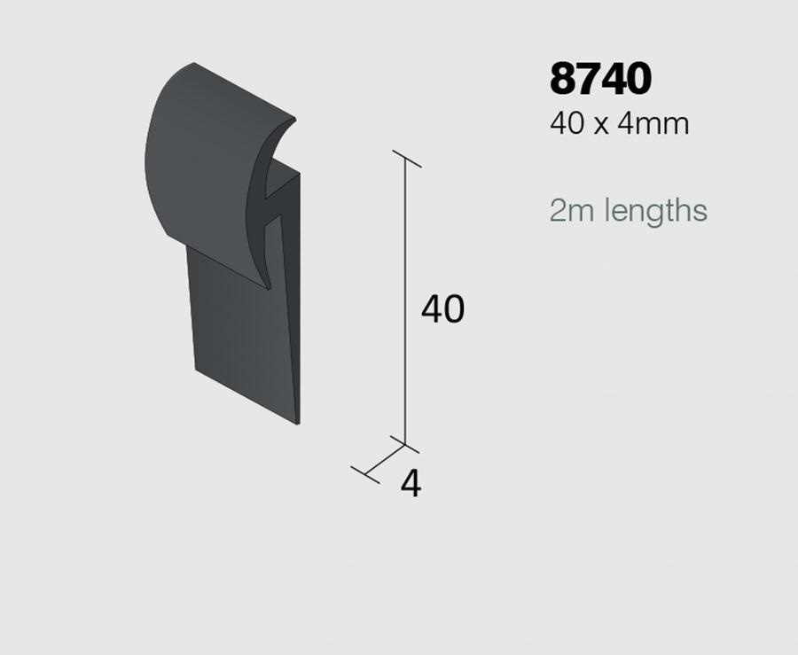 PVC 8740 Capping Strips 2m Length