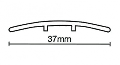 Classic Metal 232.3A Flat Coverstrip Aluminium (0.90m x 45 lengths)