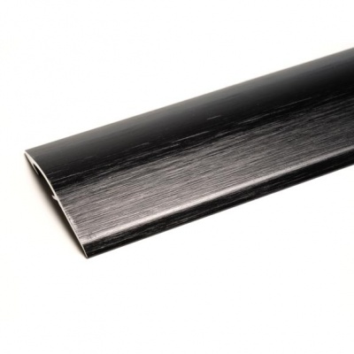 Max Reflections 251.9BBK 2-in-1 Stick Down Ramp Edge / Cover Strip 0-6mm Brushed Black (2.7m x 5 lengths)