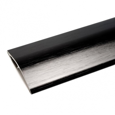 Max Reflections 253.9BBK 2-in-1 Stick Down Ramp Edge / Cover Strip 0-12mm Brushed Black (2.7m x 5 lengths)